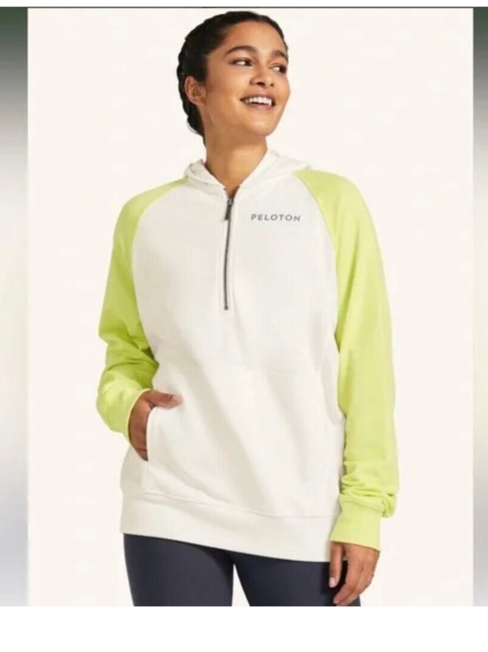 Peloton Together We Go Far Quarter Zip Pullover Hoodie X Large